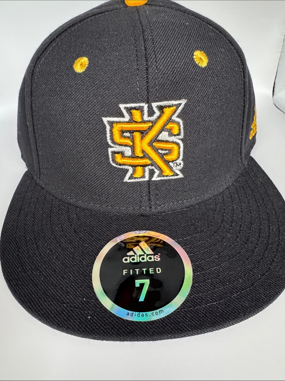 adidas Black and Gold Embroidered Fitted Cap 7 rare Kenasaw State
